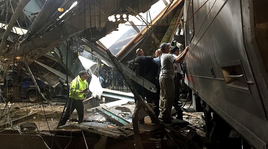 Twisted metal, torn train: First videos from New Jersey train crash in Hoboken