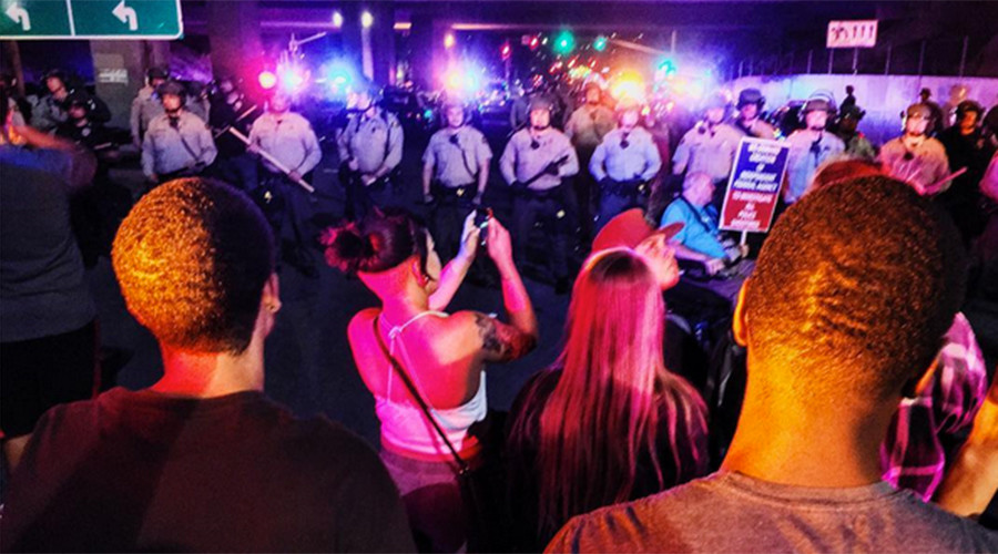 Police arrest 2, fire pepper balls at protesters in El Cajon, California following altercations