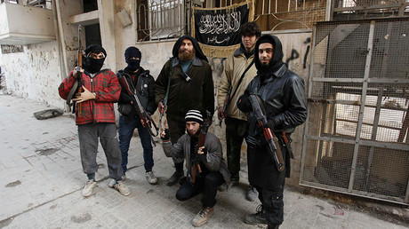 Members of Islamist Syrian rebel group Jabhat al-Nusra. © Molhem Barakat