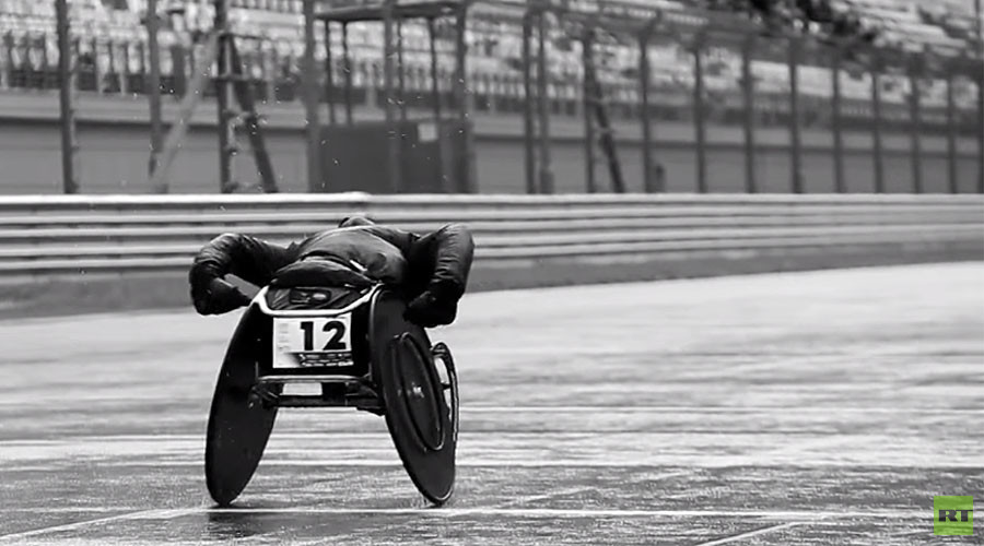 ‘Never give up, do your best’: Russian wheelchair racers break a sweat on F1 track in Sochi (VIDEO)