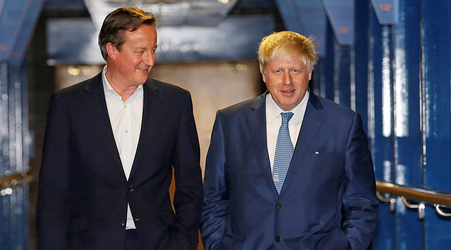 Boris & Cameron settle Brexit feud over whiskey in Jerusalem… freezing out ‘backstabber’ Gove