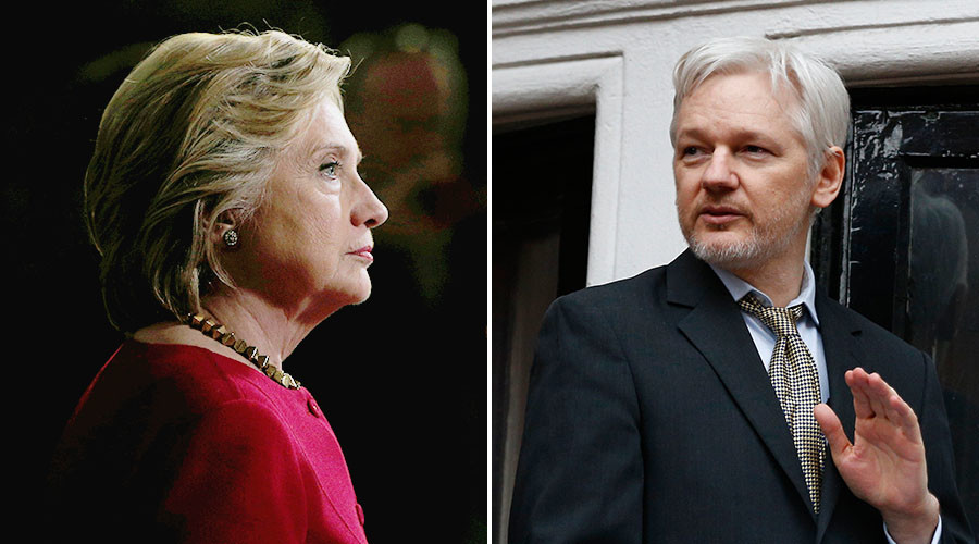 ‘Would’ve been a joke’: Clinton denies Assange drone attack call