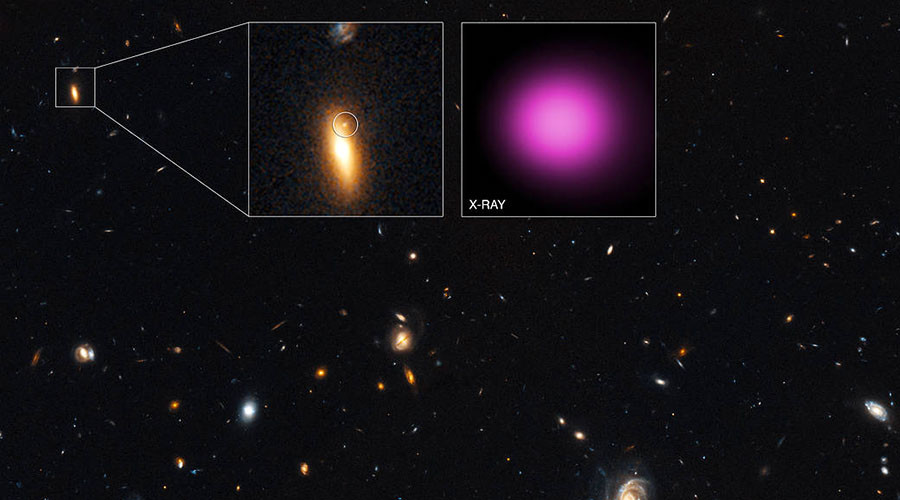 ‘Wandering’ black hole spotted after intergalactic collision (IMAGE)