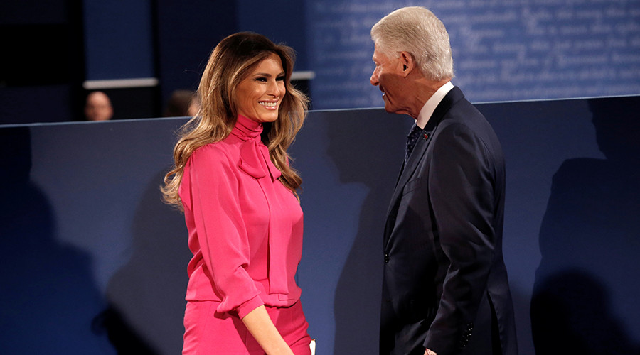 #PussyBowgate: Did Melania Trump’s blouse troll Clinton at the debate?