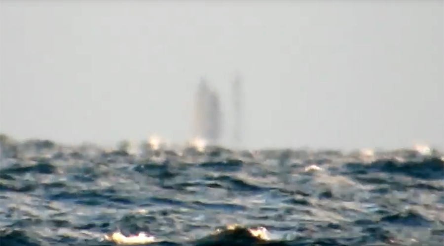 Ghost ship, Grim Reaper or Jesus? Creepy silhouette appears on Lake Superior (VIDEO)