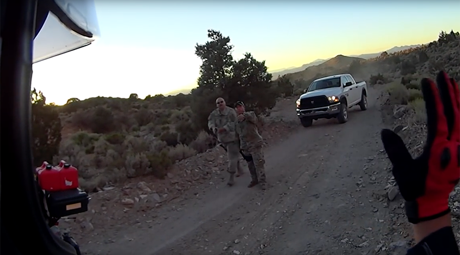 Bikers visit Area 51 ‘back gate’, threatened by ‘mysterious’ armed guards (VIDEO)
