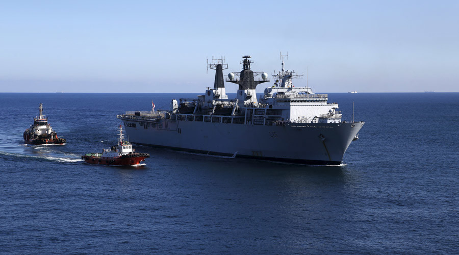Royal Navy pledges to ‘man-mark’ passing Russian fleet