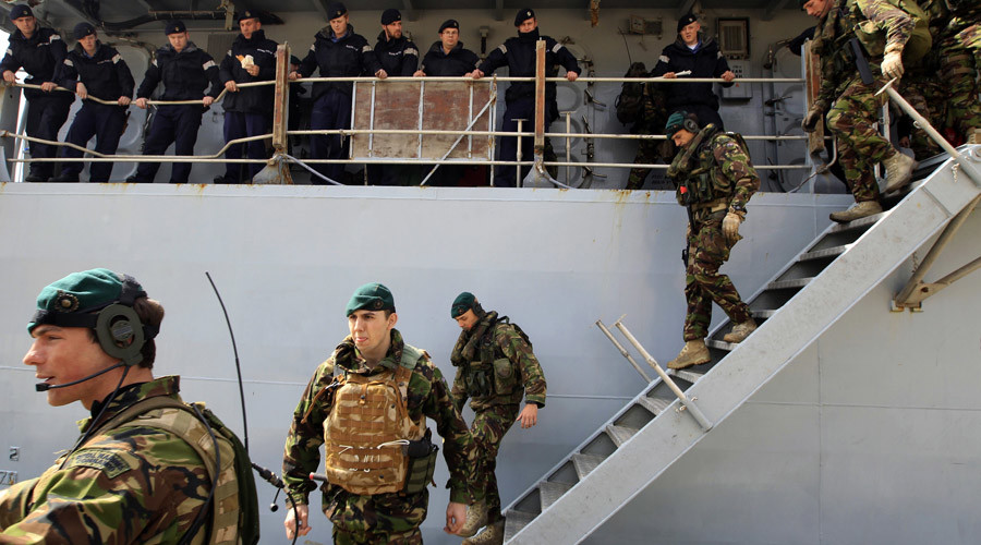 Booty slap: Royal Marines court-martialed over spanking initiation
