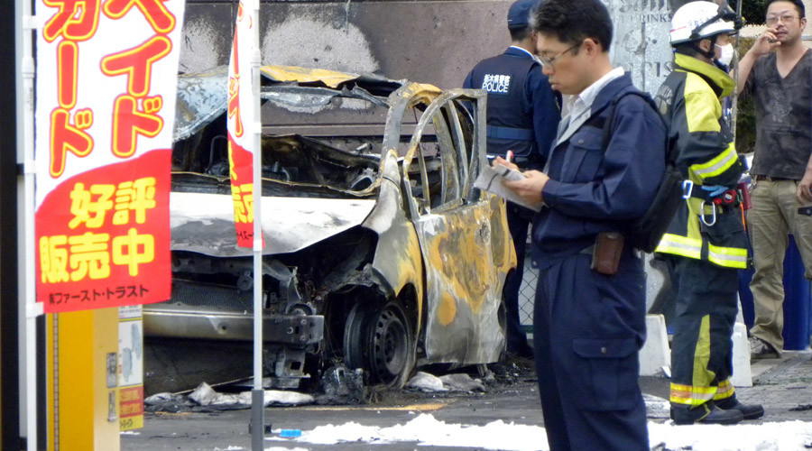 72yo retired Japanese soldier blows himself up in park, injuring 3 people