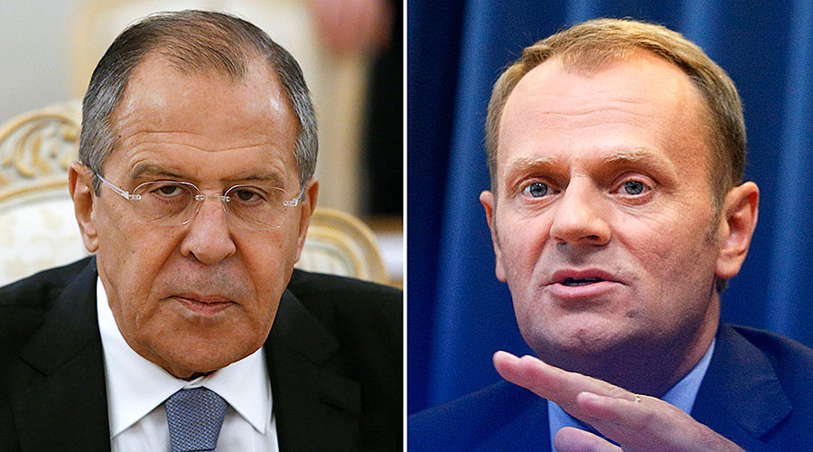 ‘We want strong EU’: Lavrov dismisses ‘Russophobic’ Tusk claim that Russia seeks to weaken bloc