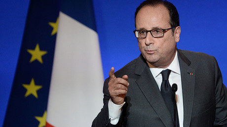 Presidente francês François Hollande.  © Stephane De Sakutin