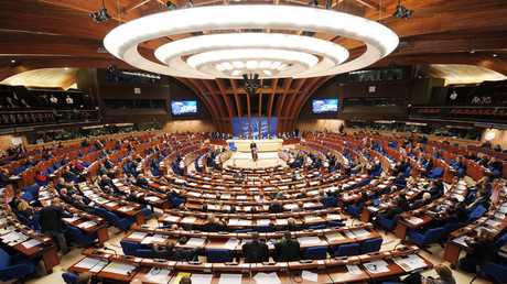 General view of the Council of Europe parliamentary assembly in Strasbourg © Frederick Florin 