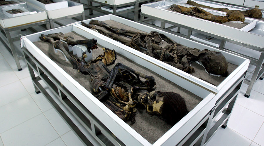That’s a wrap: Ancient mummies slowly ‘melting’ into black slime (PHOTOS)