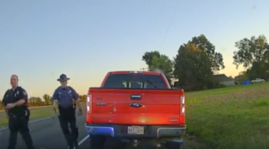 To protect and swerve: Police chief caught speeding, gets a laugh but no ticket (VIDEO)