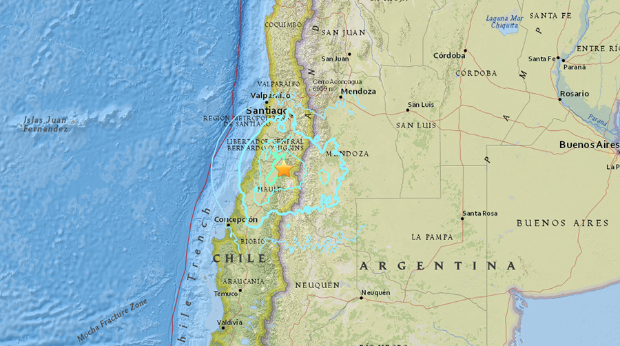 6.4 quake hits Chile, shakes capital Santiago