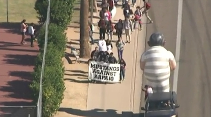 Phoenix high-school students stage anti-Trump walkout