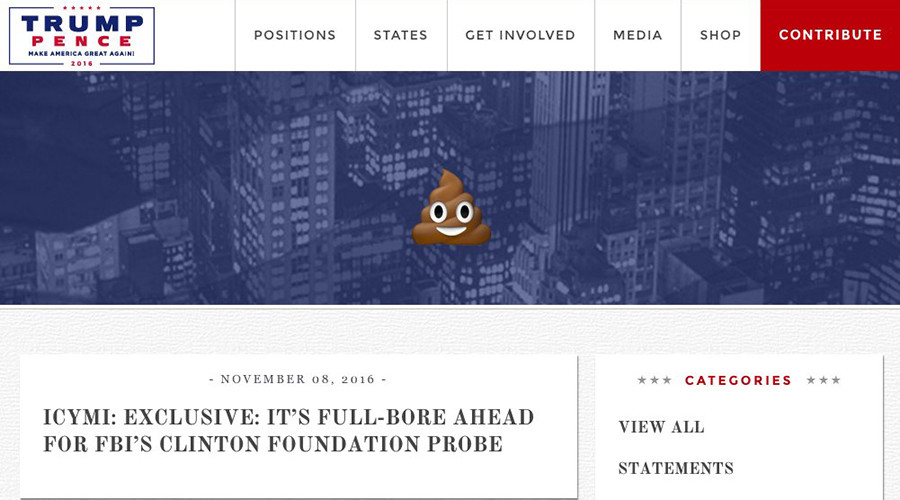 Revealed: You can easily 'hack' into Trump website yourself