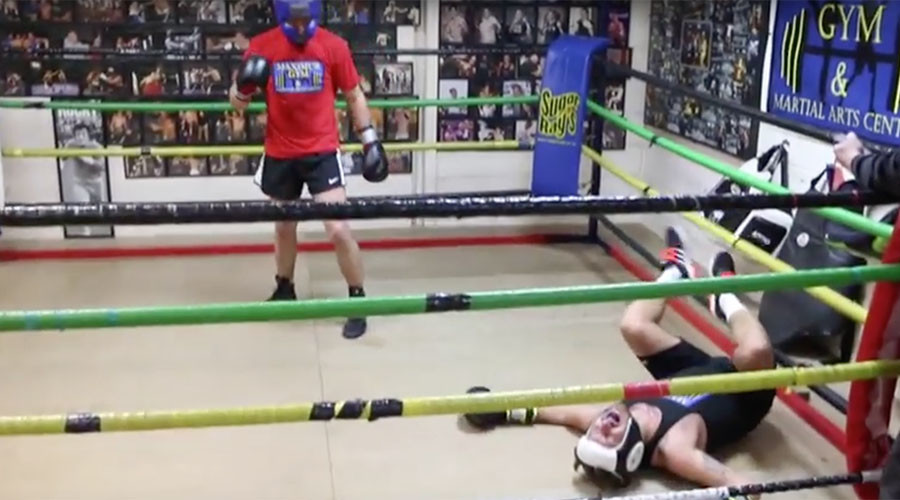 Standup gets knocked down: Controversial comic takes brutal beating in boxing match (VIDEO)