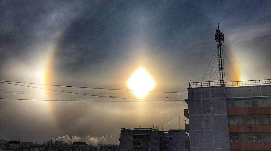 Breathtaking beauty of halo effect graces Russia's North (PHOTOS)