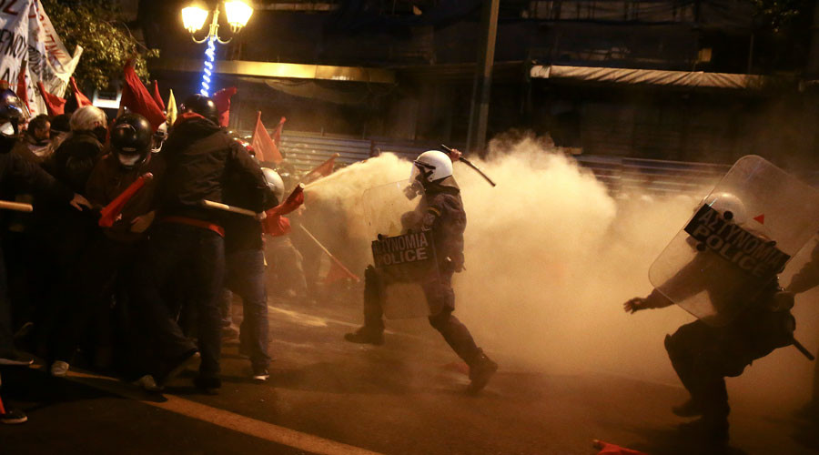 Empty promises: Greek protesters vent outrage over visiting Obama’s NATO & IMF policy