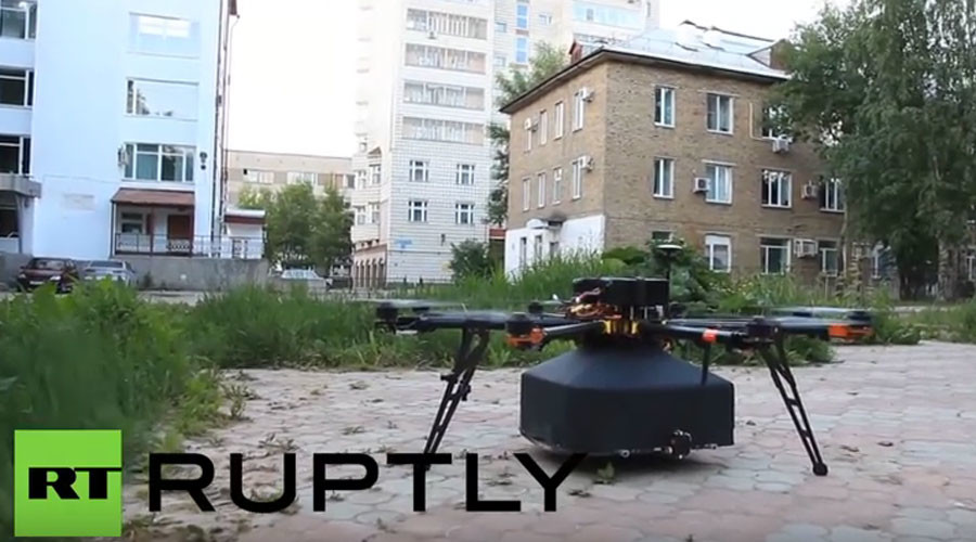 Russians already got slice of the action: Turns out Domino's not 1st to use pizza delivery drones