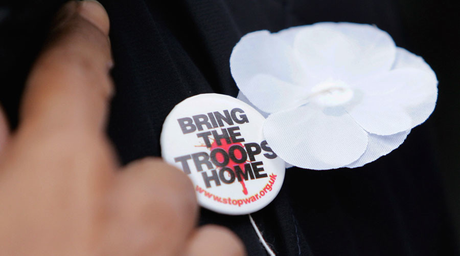 Pacifist white poppies make record sales as red flower increasingly ‘militarized’