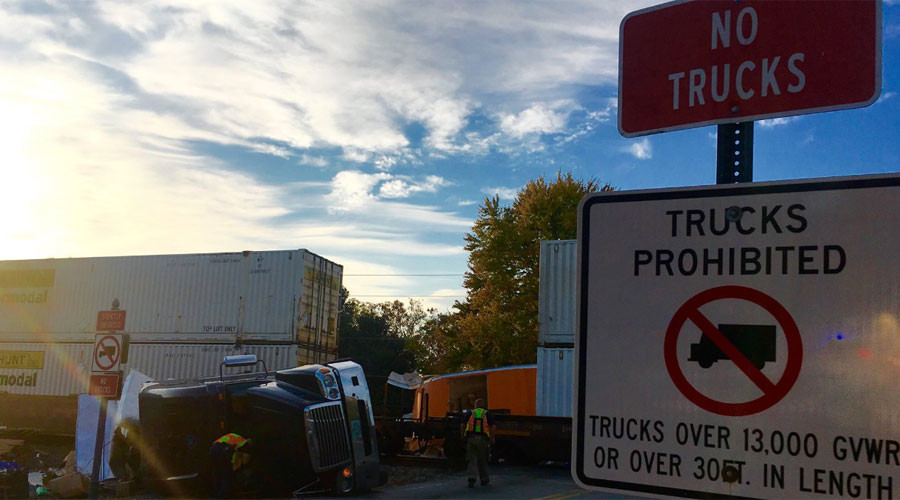 Freight train obliterates truck carrying family’s entire belongings (VIDEO, PHOTOS)