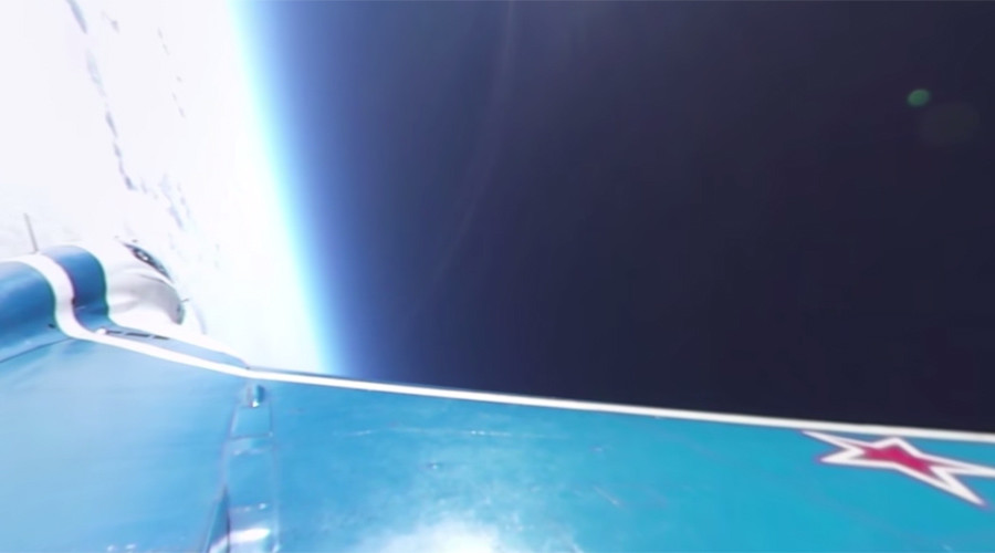 RT shoots unique 360 video of MiG jet penetrating stratosphere at 2,000kph (EXCLUSIVE)