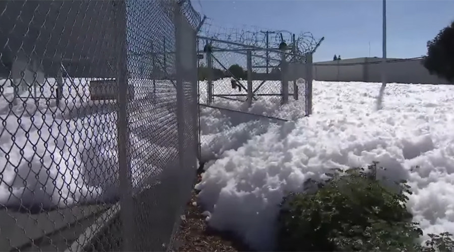 Attack of the blob: Foam floods Northern CA neighborhood