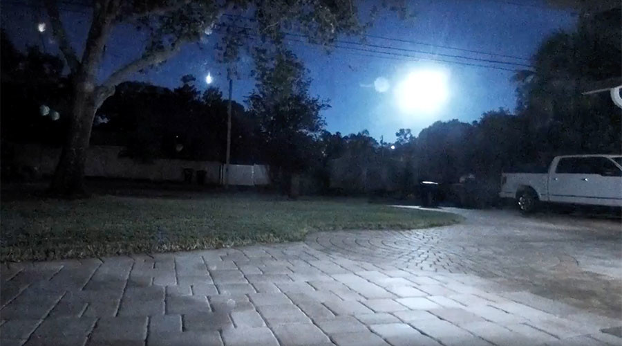 A massive fireball shot across the Florida sky Monday night A massive fireball shot across the Florida sky Monday night