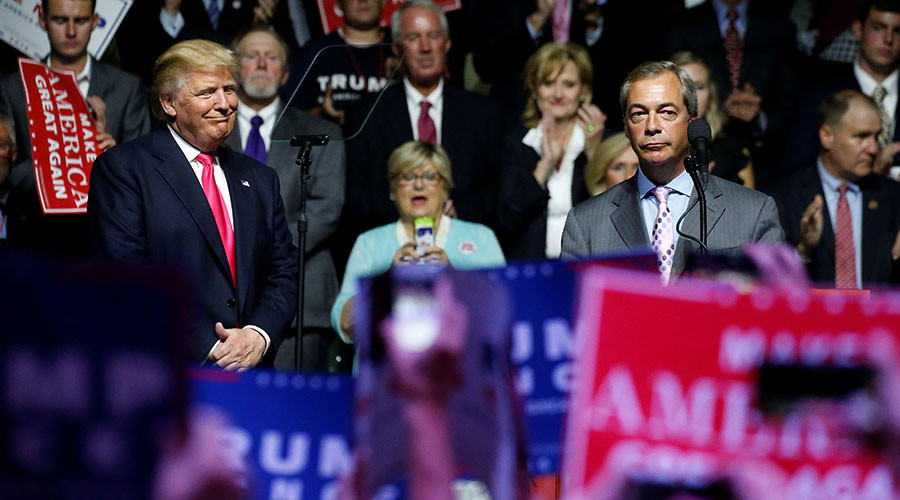 Farage will ask American people to forgive Brits for criticizing Trump