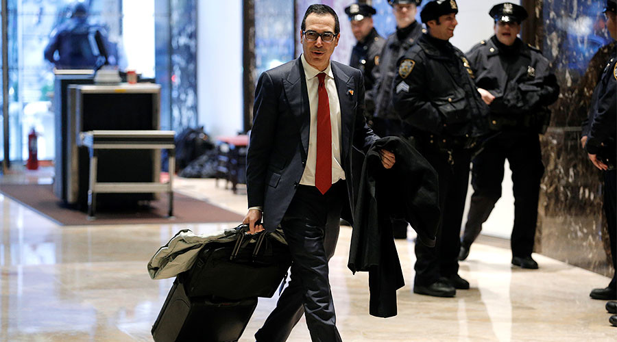 Trump taps ex-Goldman partner for top Treasury job, billionaire Ross to head Commerce