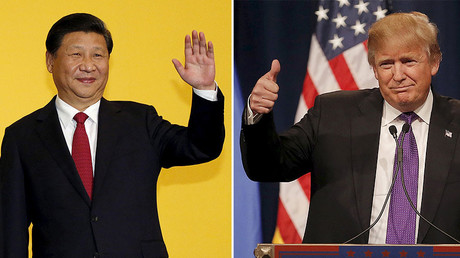 Chinese President Xi Jinping (L), U.S. president-elect Donald Trump (R). © 