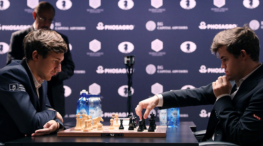 Magnus Carlsen checkmates Russia’s Sergey Karjakin to win nail-biting world chess playoff