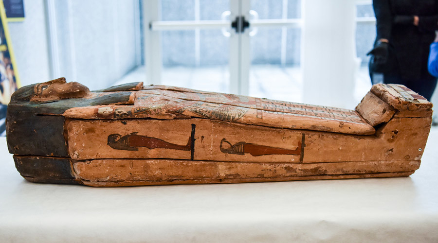 Operation Mummy's Curse returns ancient artifacts including child’s sarcophagus to Egypt (PHOTOS)