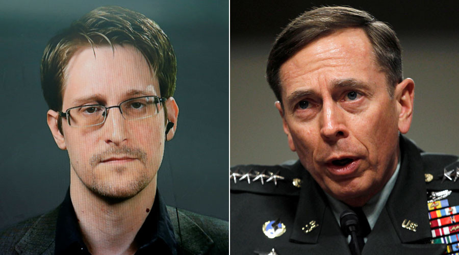 Snowden: Ex-CIA Director Petraeus ‘shared far more classified info than I ever did’