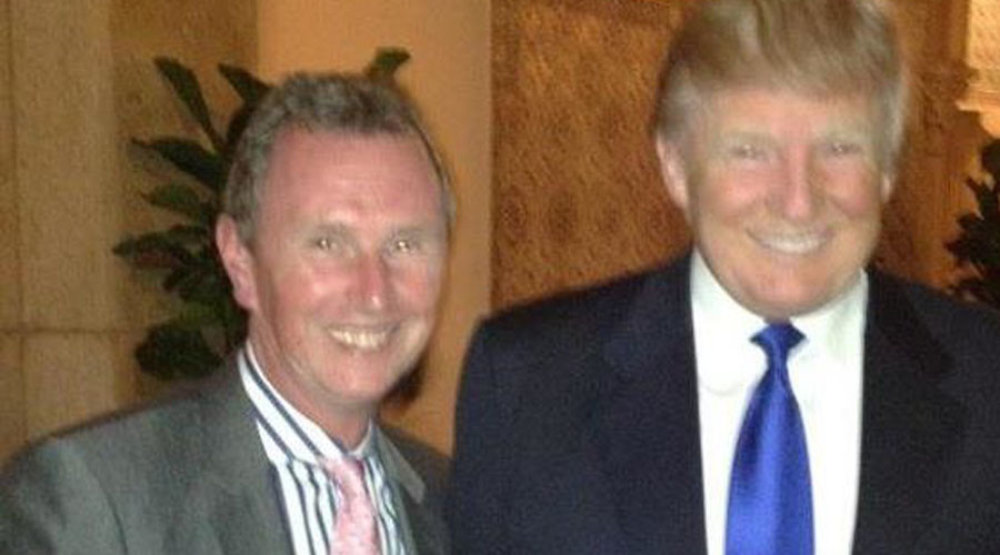 Tory MP invites mockery by putting Trump meeting photo on his Christmas card