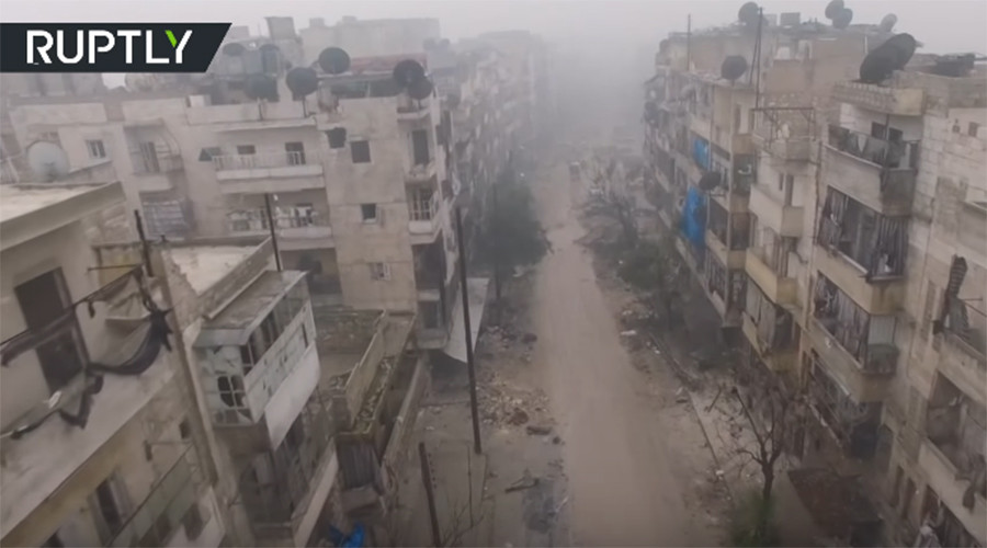 Drone footage shows devastation of deserted eastern Aleppo (EXCLUSIVE VIDEO)
