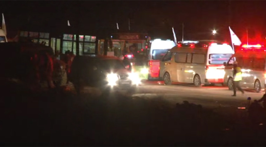 Watch militants pull out of eastern Aleppo by night (VIDEOS)