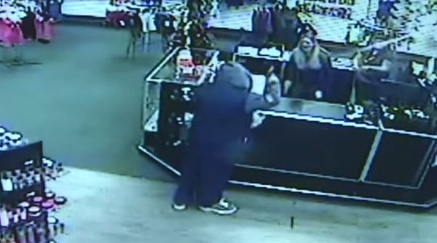 Dildo defense: Sex shop workers use adult toys to fight off armed robber (VIDEO)