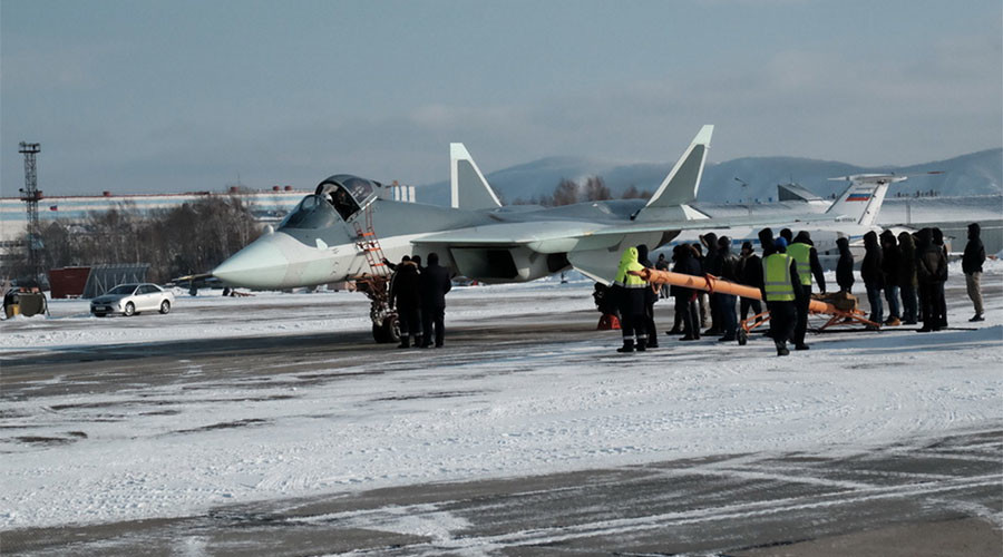 New photos reveal Russian advanced T-50 fighter plane test-flying