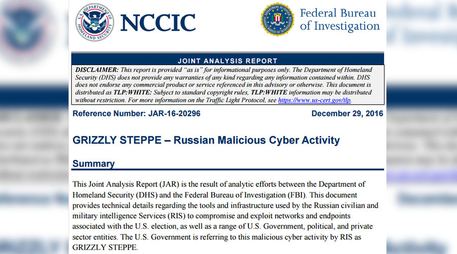 Report on ‘Russian hacking’ offers disclaimers, barely mentions Russia