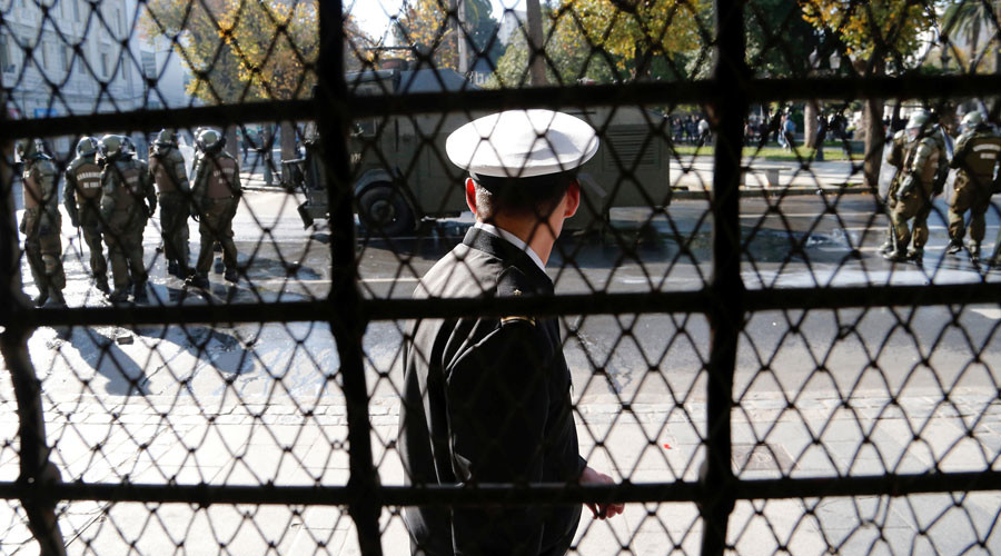 Chilean marines cause national outrage with secret photos, filming of female crew