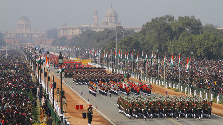 Indian soldiers march during the Republic Day parade in New Delhi. File photo. © B Mathur 