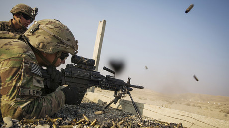 FILE PHOTO: A U.S. soldiers © Lucas Jackson 
