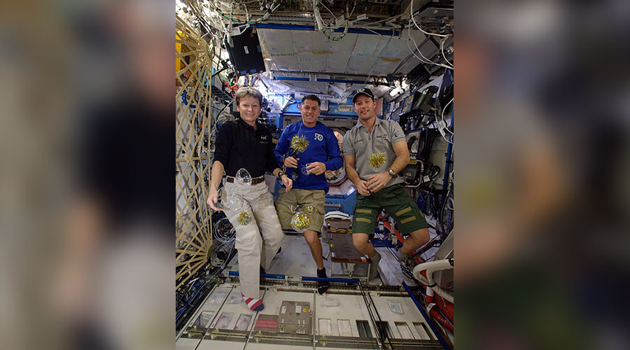 Out of this world: How the ISS crew rang in the new year (PHOTOS)