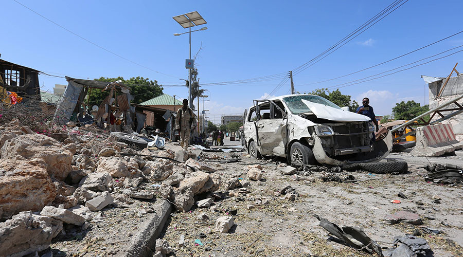 Suicide car bomb kills 3 outside Mogadishu airport near African Union peacekeepers HQ