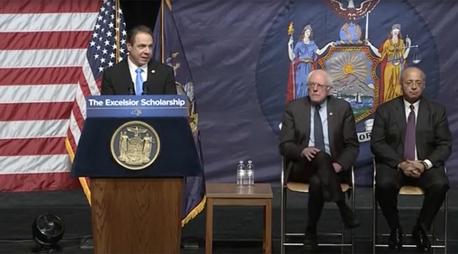 Free tuition at state colleges for qualifying residents - NY governor