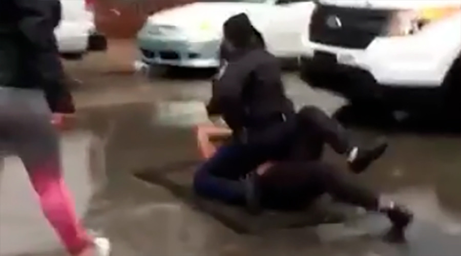 Cop under investigation after punching girl in Philadelphia brawl