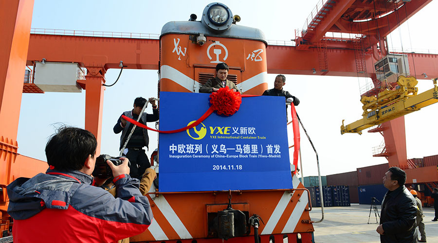 Trade on track: China launches direct weekly train to London stuffed with goods